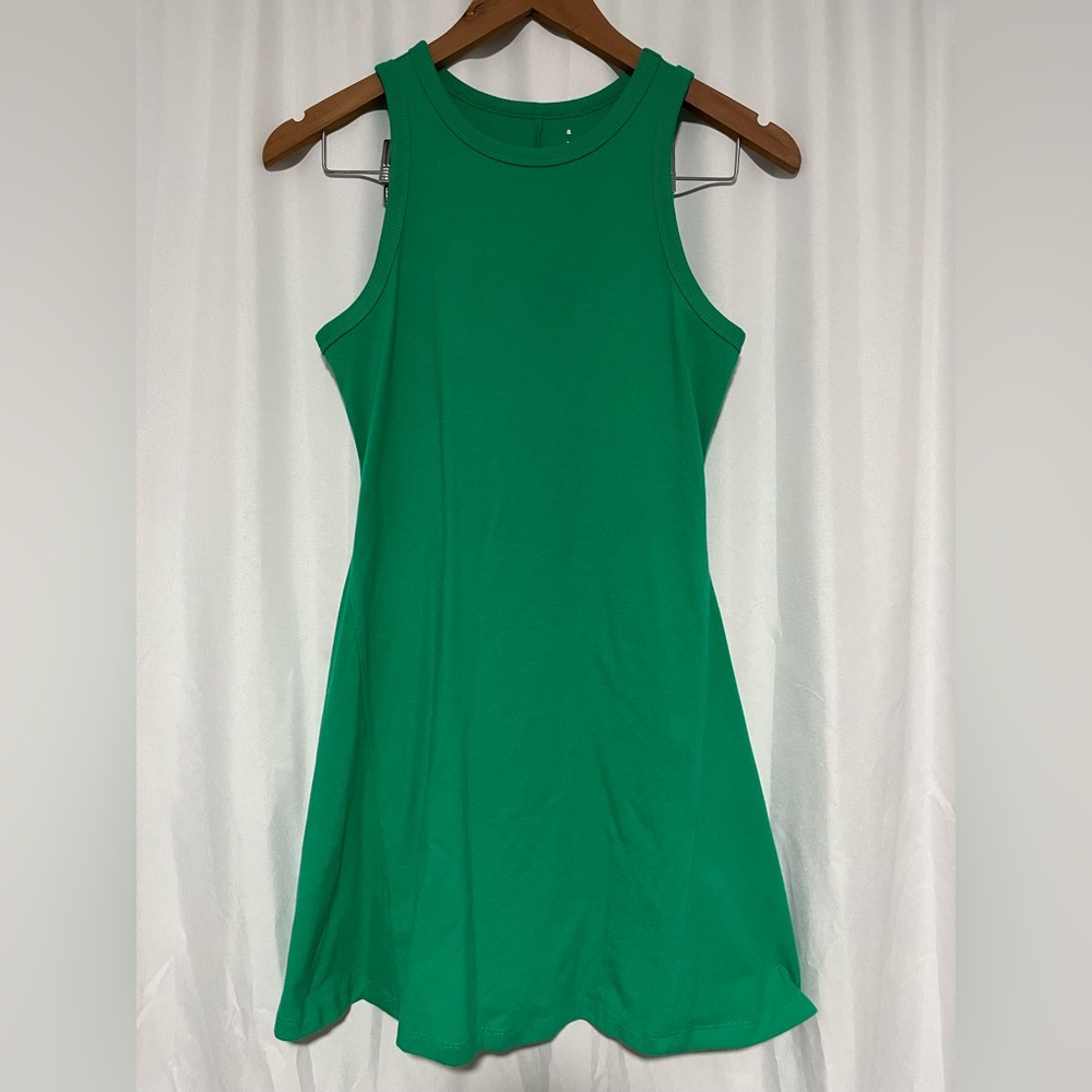 A New Day Green Halter Sheath Mini Dress